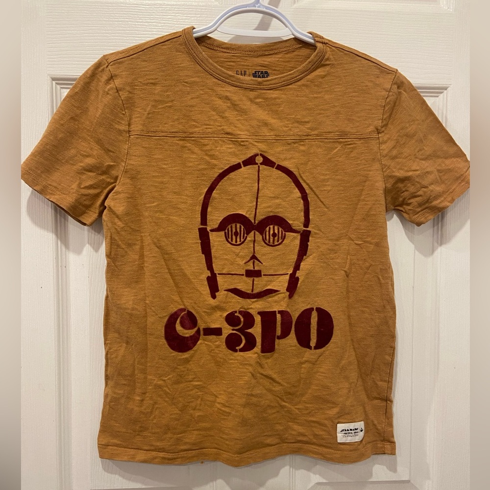 GAP Star Wars C-3PO Droid Youth Large Graphic T Shirt